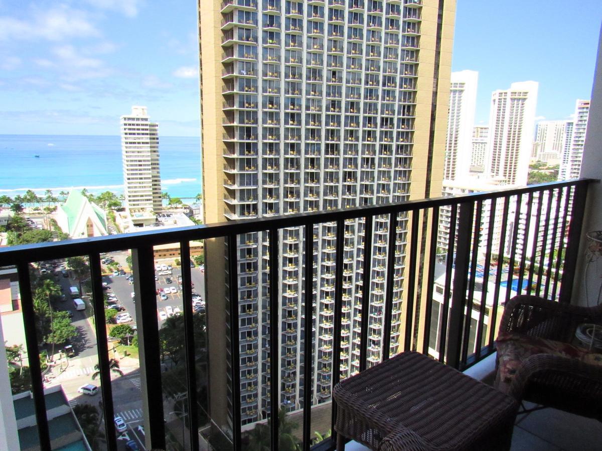 Ferienwohnung Waikiki Banyan Ocean View Oahu Exterior foto